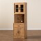 Baxton Studio Laurana ModernOak Brown Finished Wood Kitchen Cabinet and Hutch 193-12004-ZORO - alternate 3